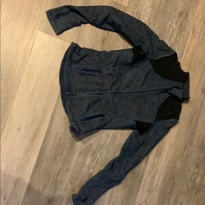 Lululemon Athletica Blue and Black full zip define jacket